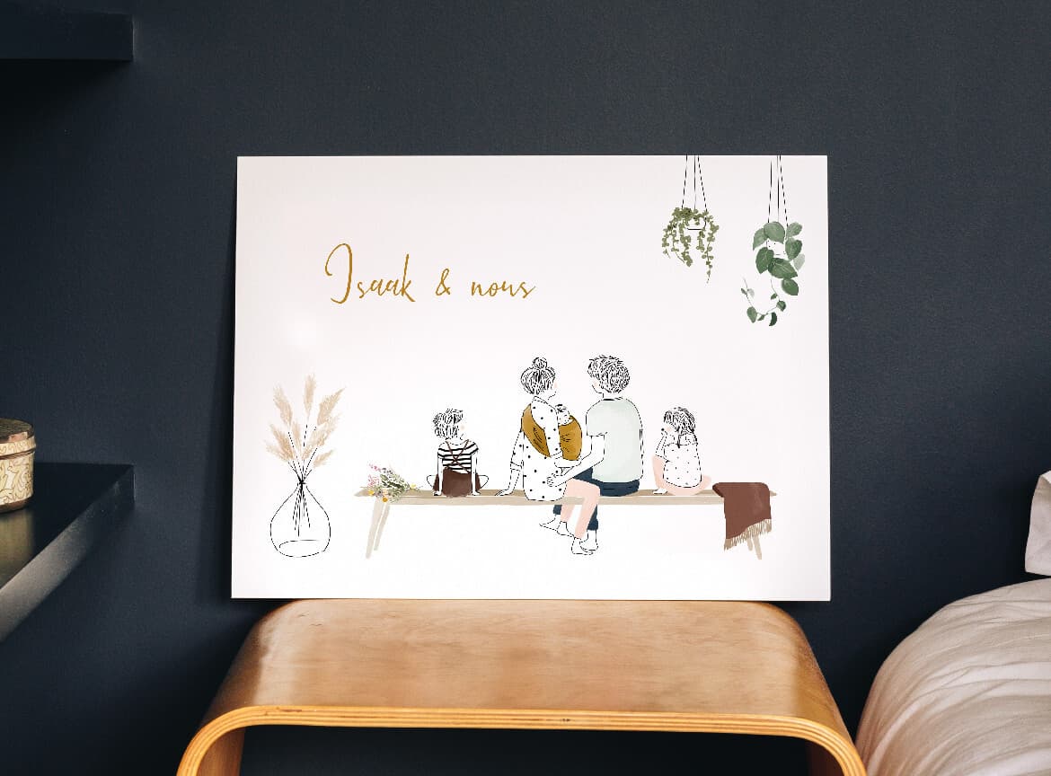 Affiche personnalisée cadeau