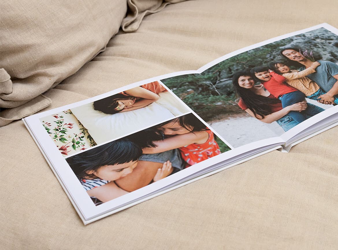 Album photo rigide ouverture à plat
