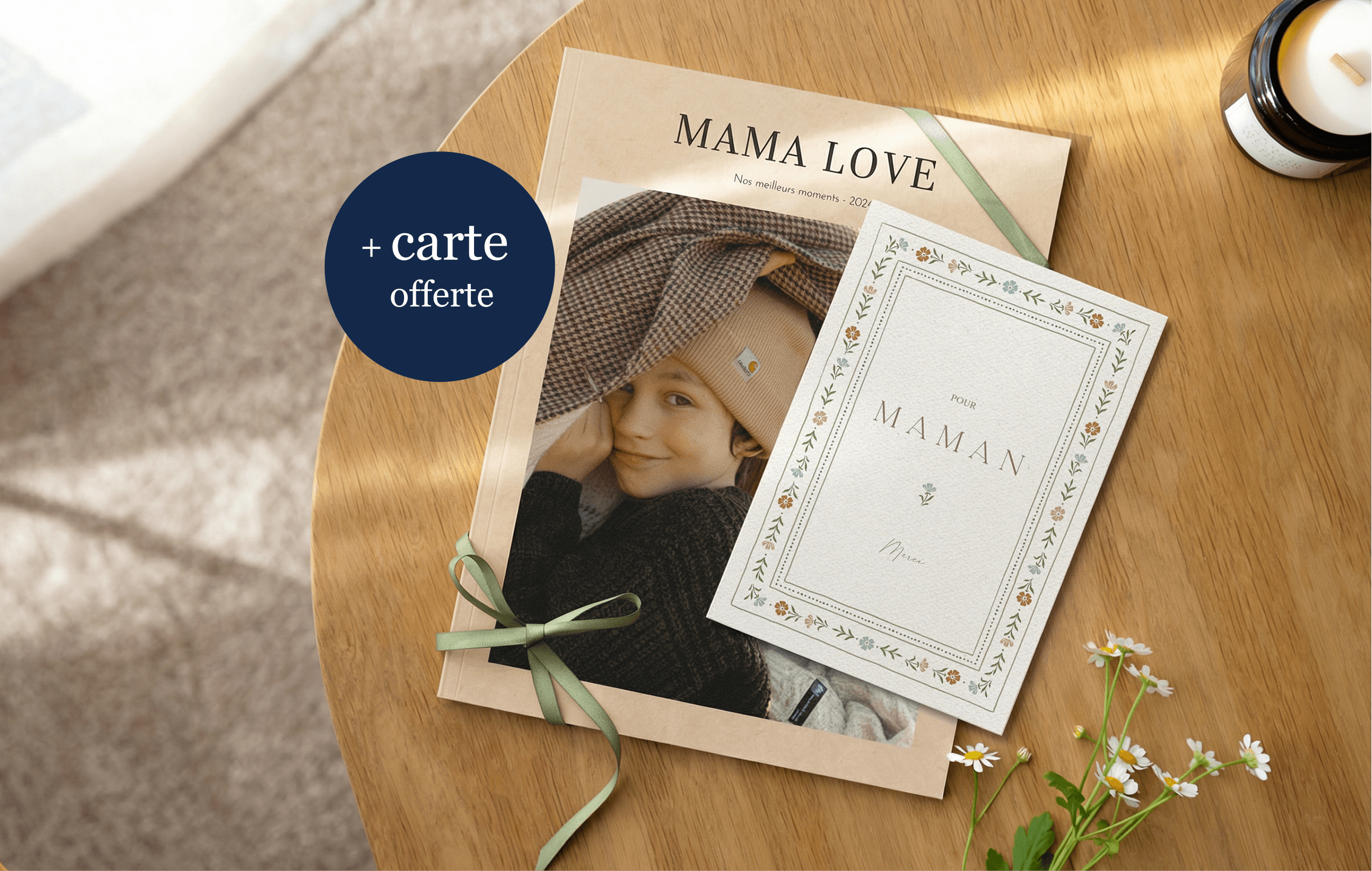 Une carte délicatement imaginée