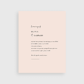 Faire-part de mariage Élégance poudrée