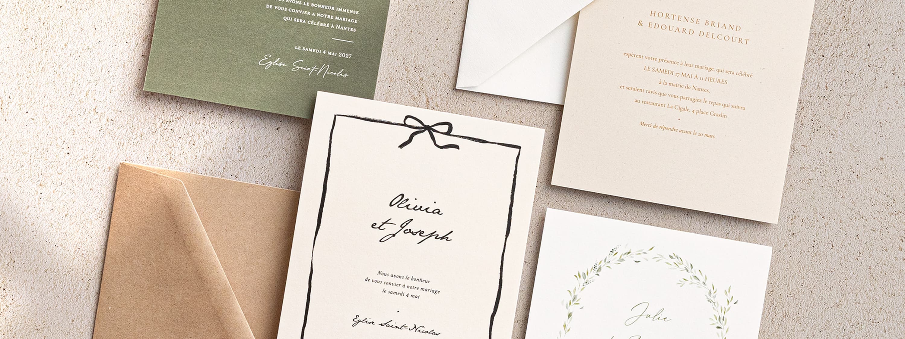 Faire-part de mariage