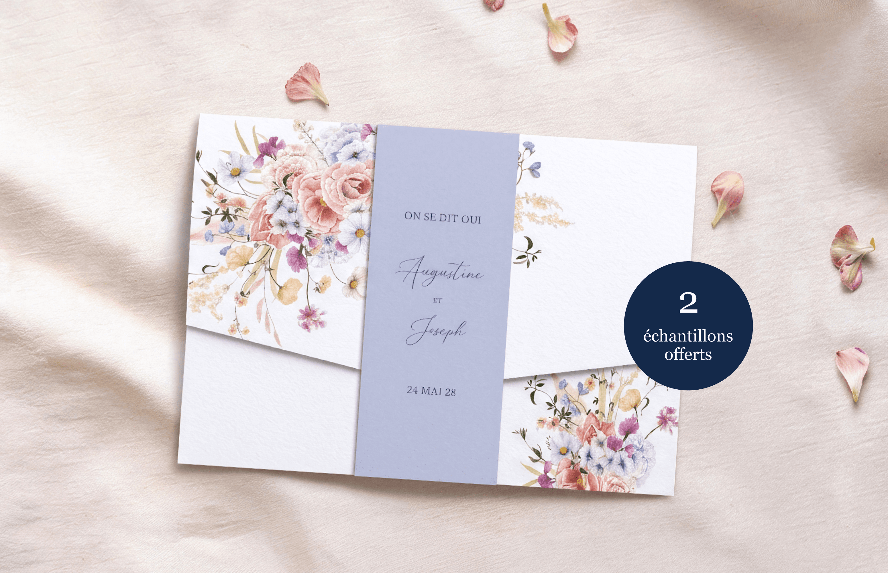 Faire-part de mariage champêtre