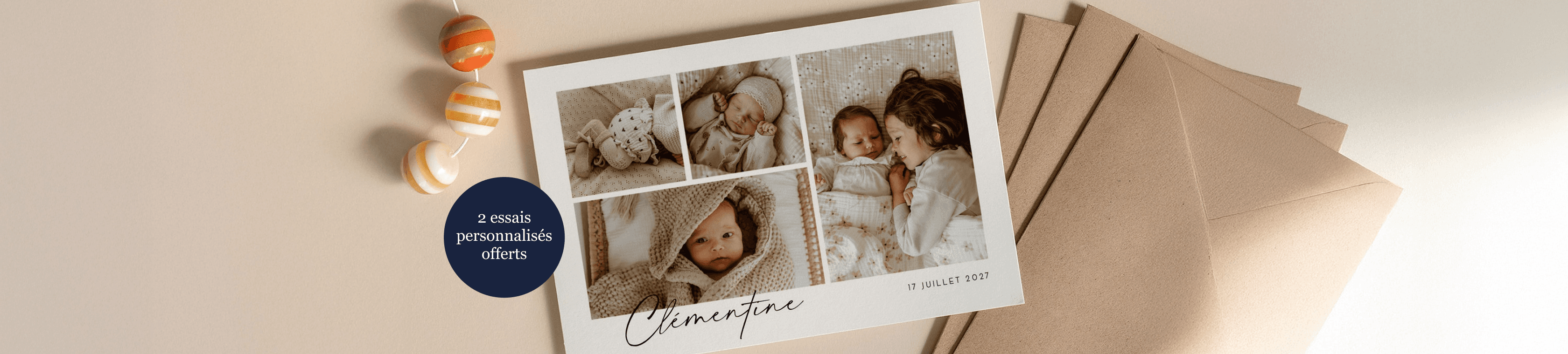 Faire part naissance Rosemood