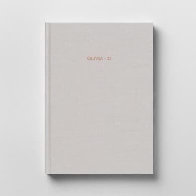 Carnet anniversaire tissu doré