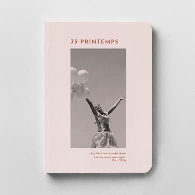 Carnet anniversaire souple photo