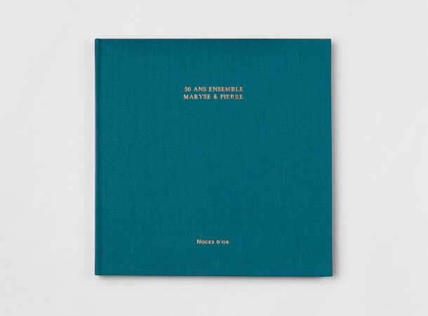 Livre photo couverture tissu