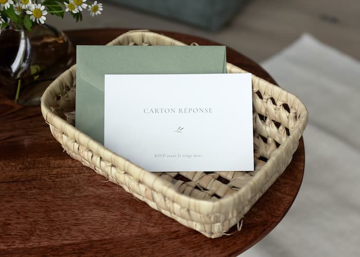 Texte carton réponse mariage