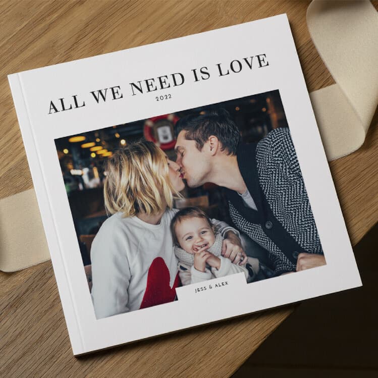 Livre photo de couple couverture souple