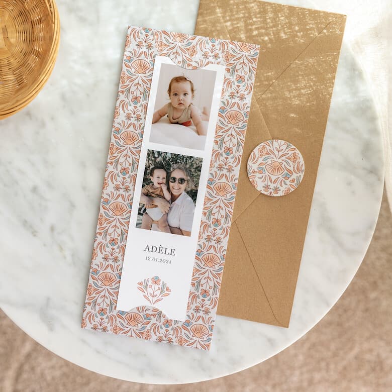 Faire-part de naissance pour fille