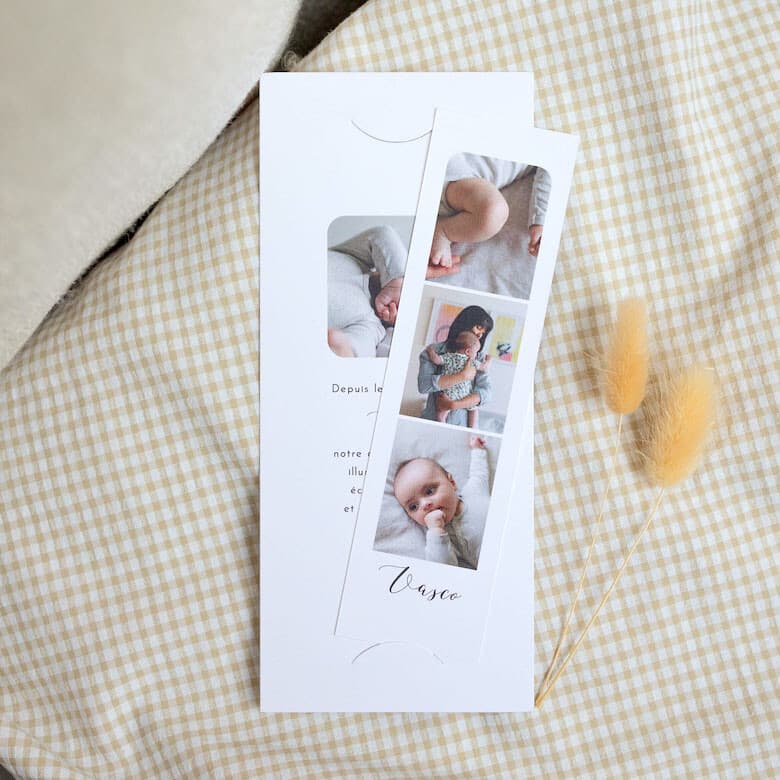 Faire-part de naissance pour garçon