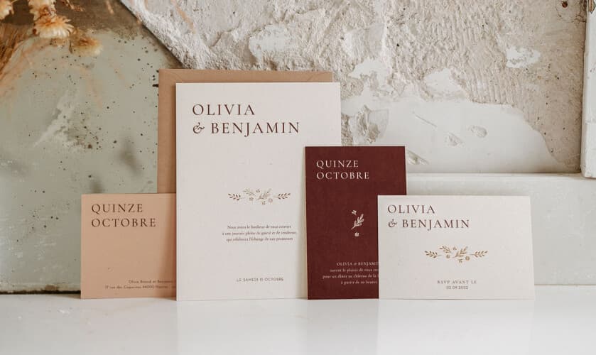 Découvrir nos faire-part de mariage