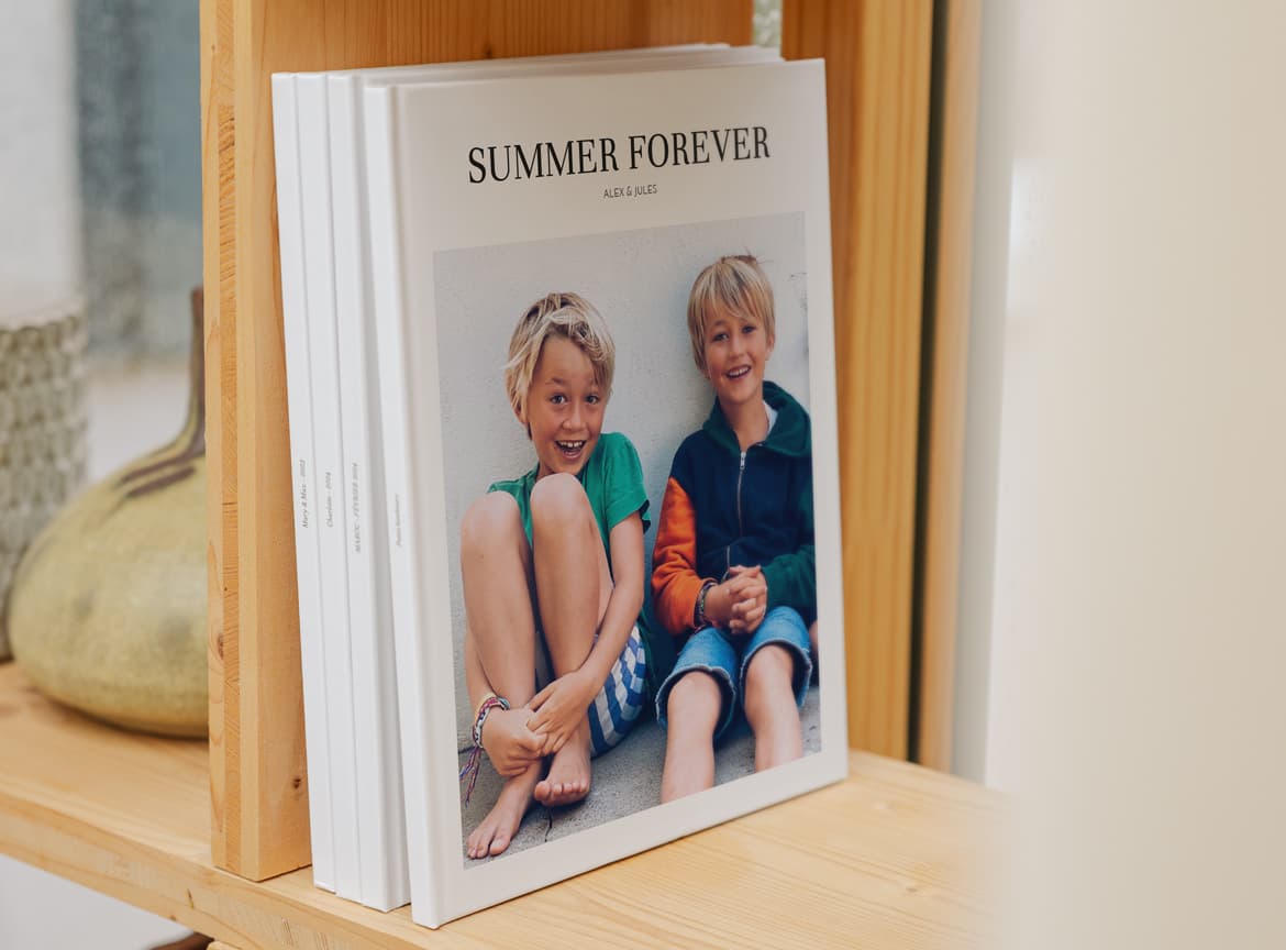 Album photo rigide souvenirs vacances