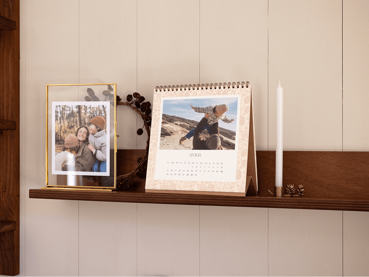 Calendrier photo chevalet