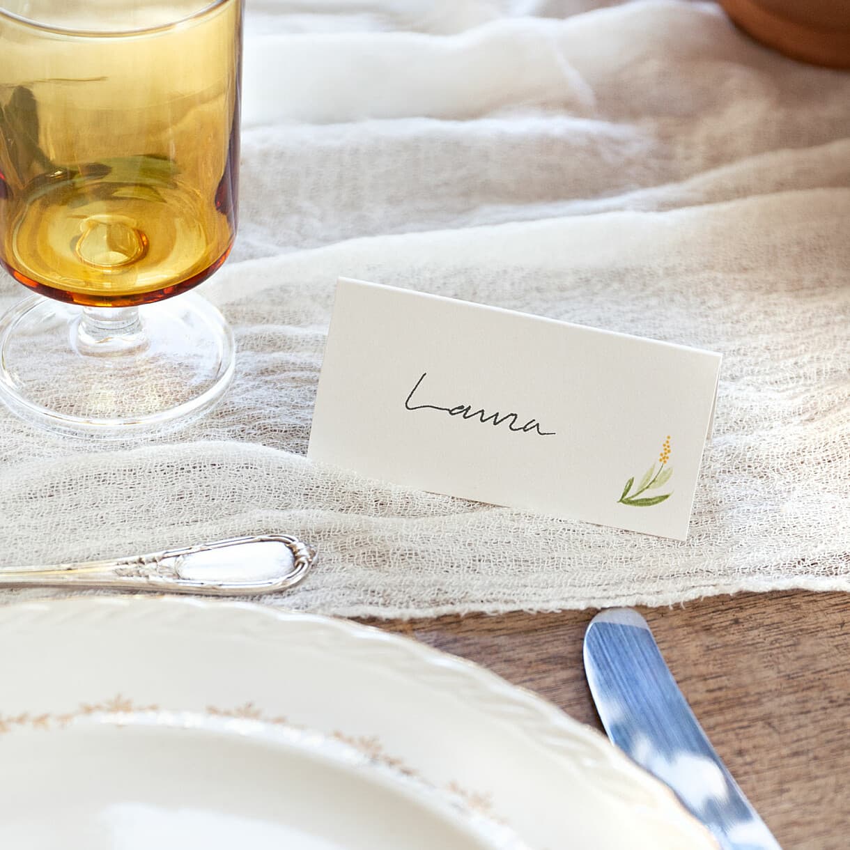 Marque-place mariage gaieté