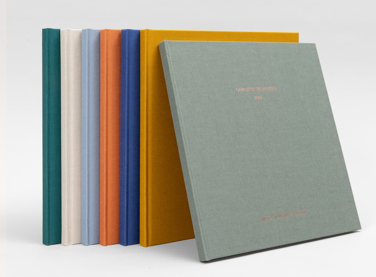 Livres d'or mariage couverture tissu