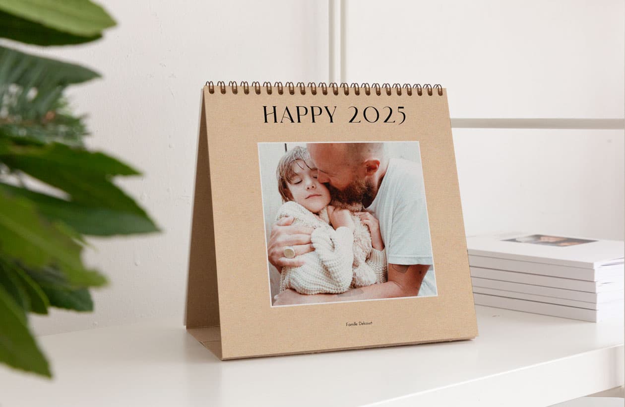 Calendrier chevalet bureau à poser