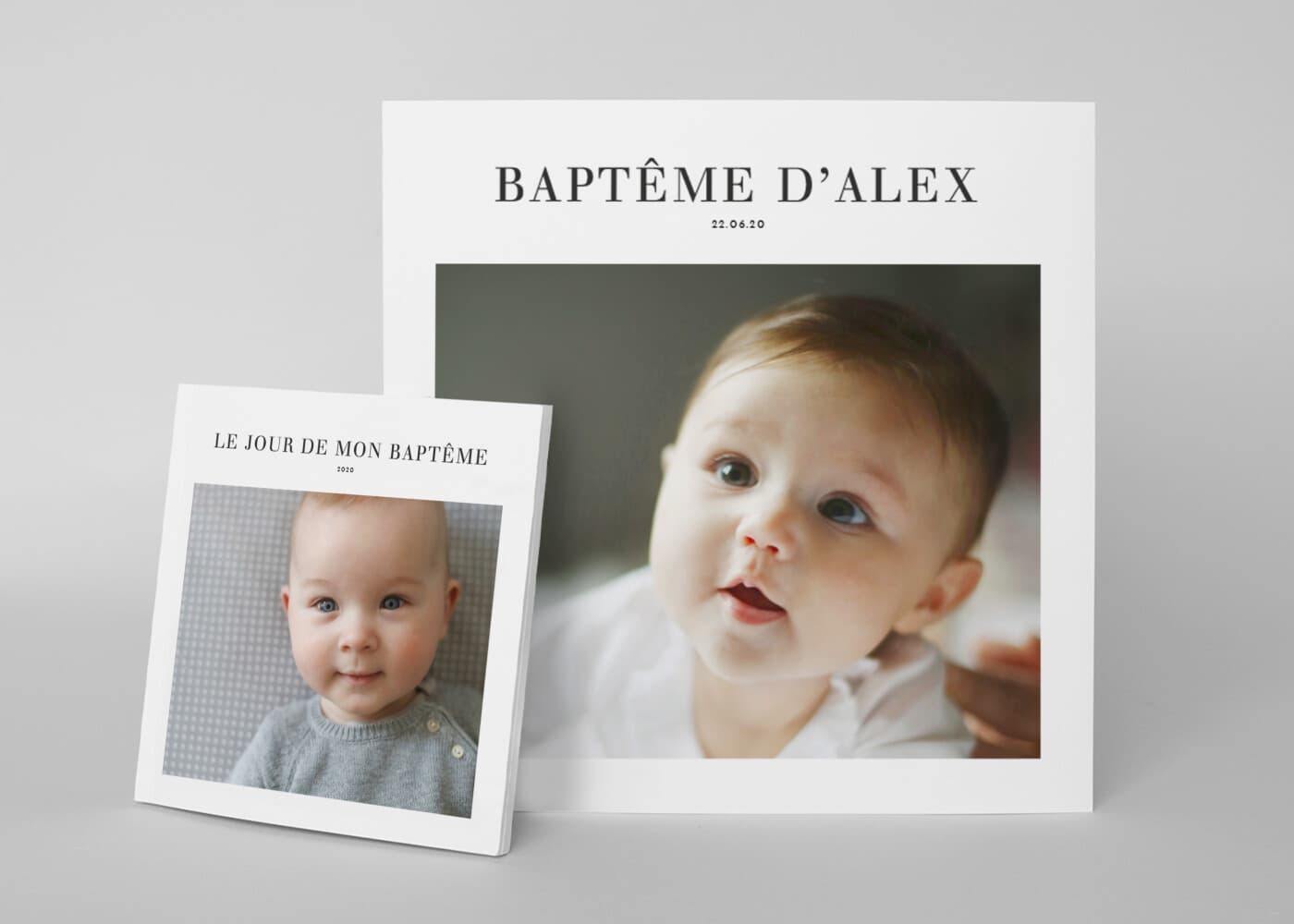 le jour de mon baptême alex enfant bébé album photo livre rosemood papier souple
