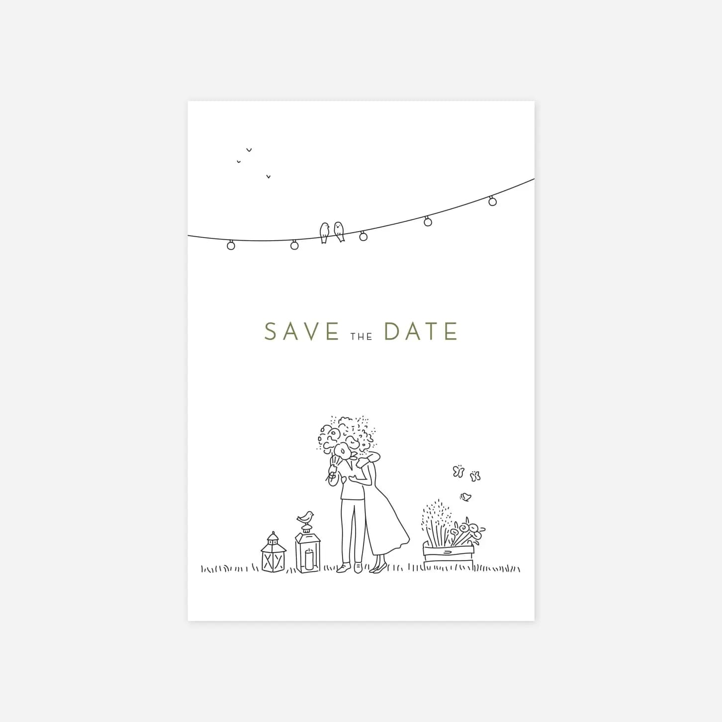 Save the Date Promesse bohème