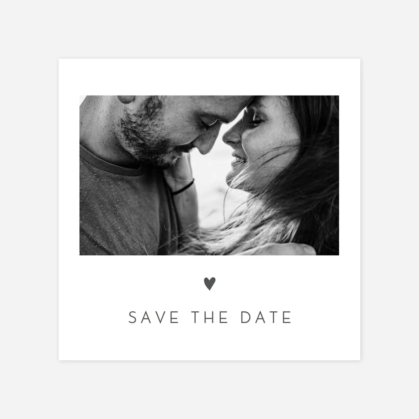 Save the Date Élégant coeur