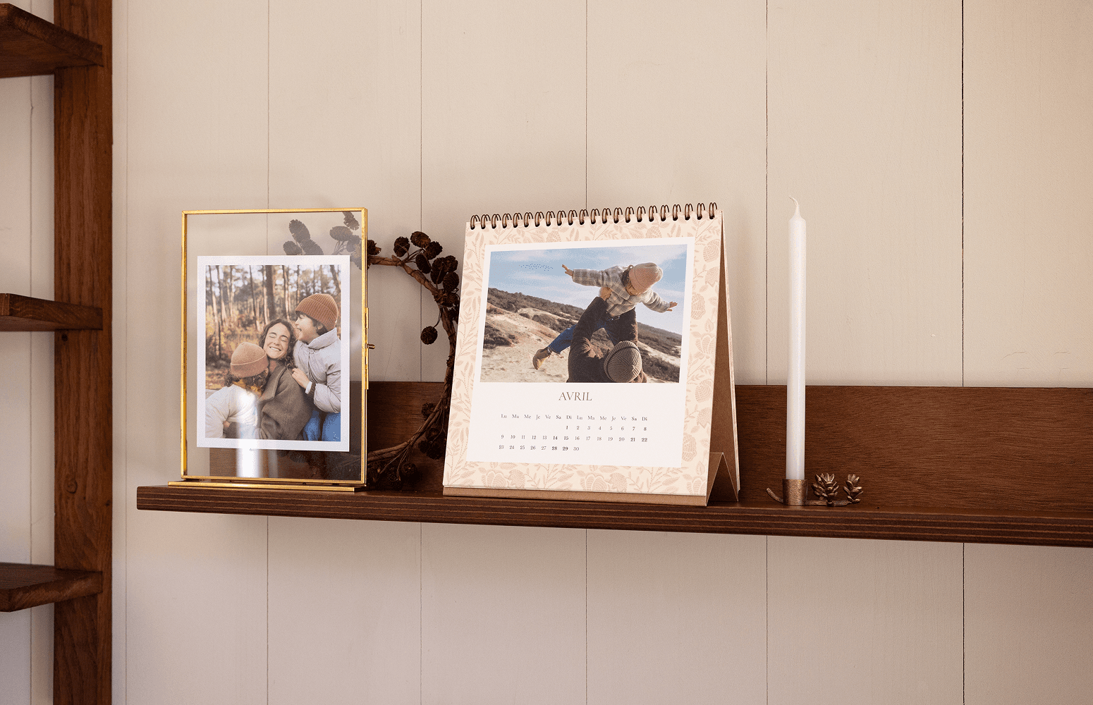 Calendrier chevalet bureau Rosemood