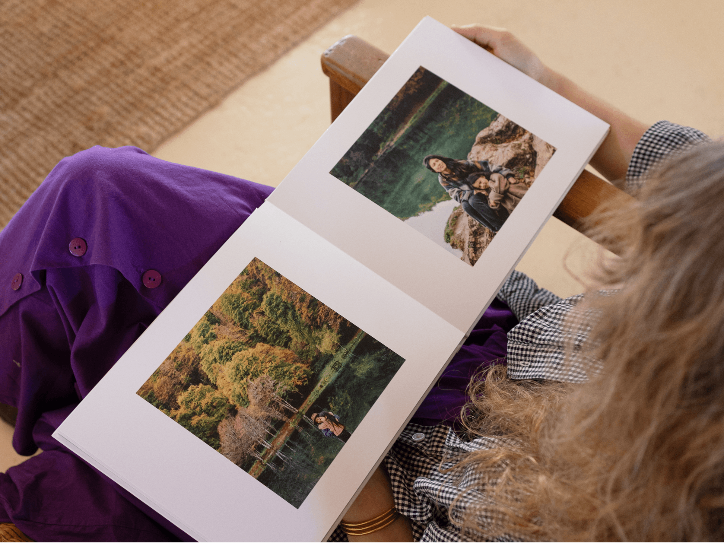 Livre photo ouverture à plat