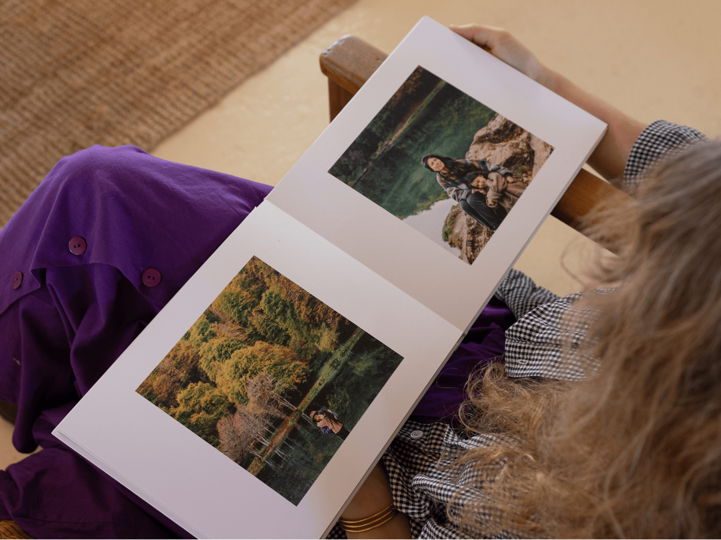 Album photo ouverture à plat