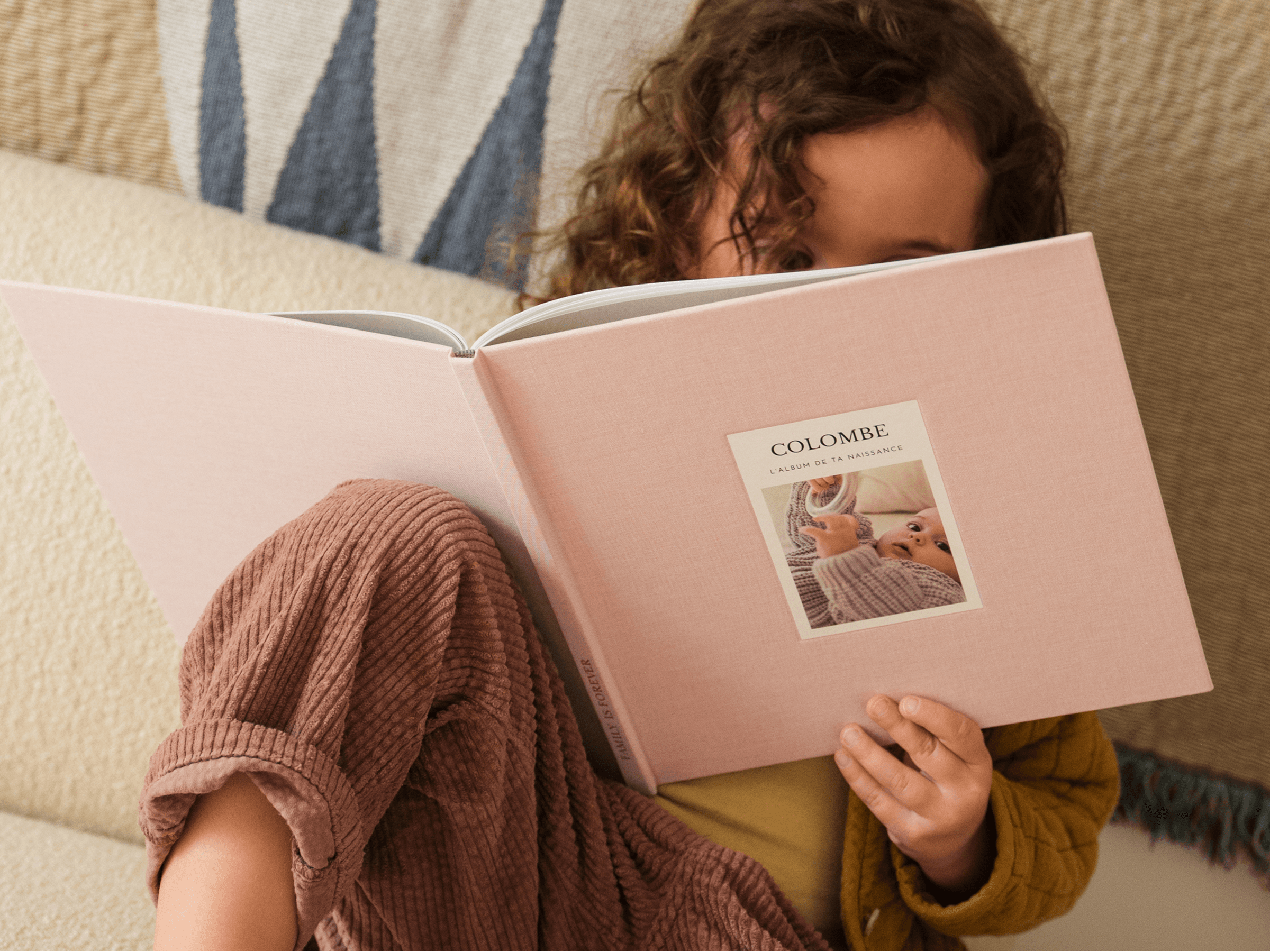 Livre photo tissu - photo embossée