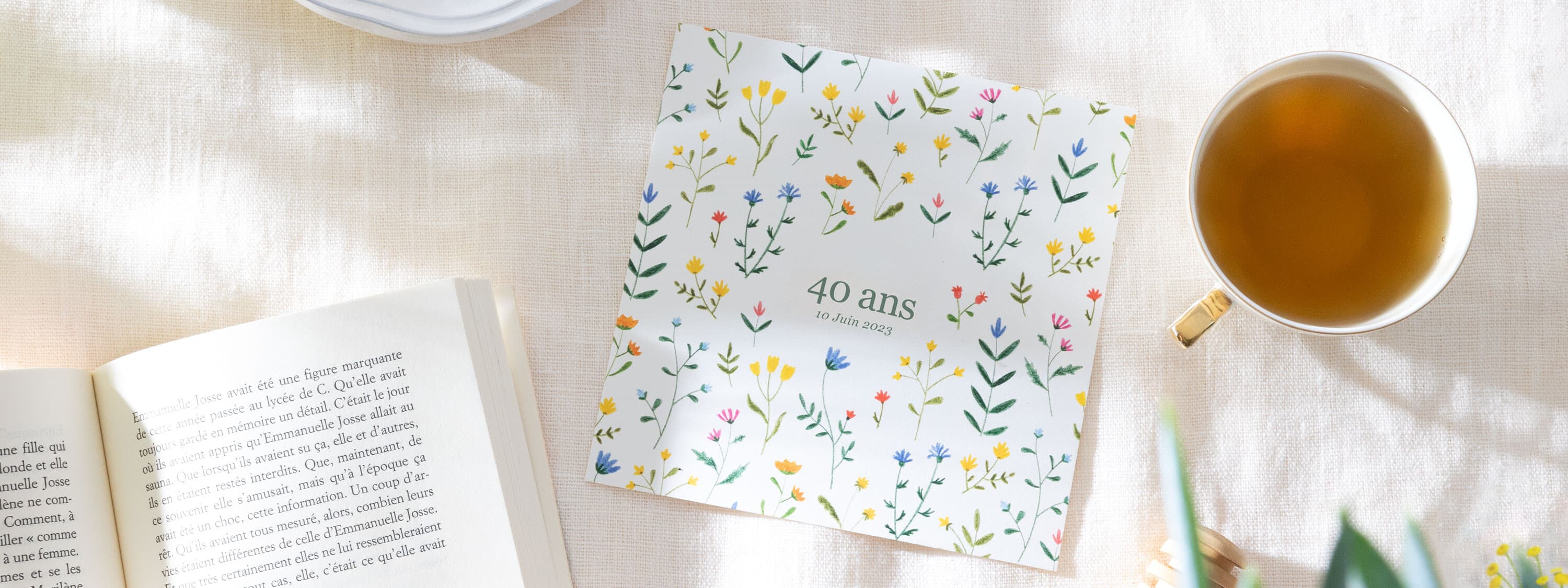 Carte d'invitation anniversaire adulte