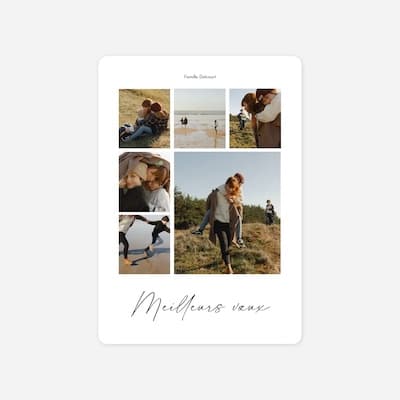 Carte de voeux Premiers flocons