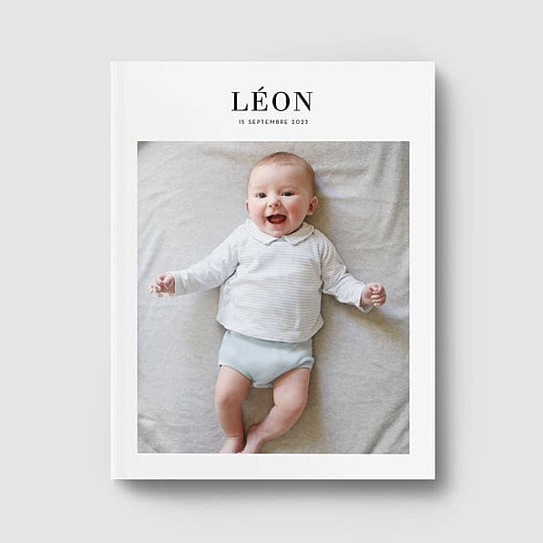 Album photo de naissance garçon
