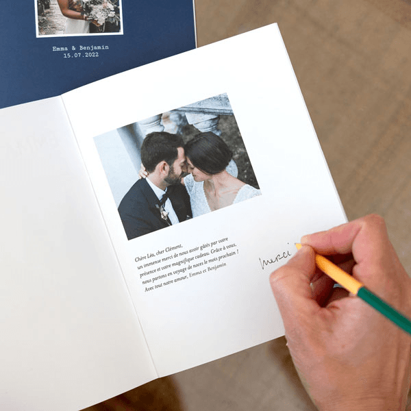 Livret photo mariage