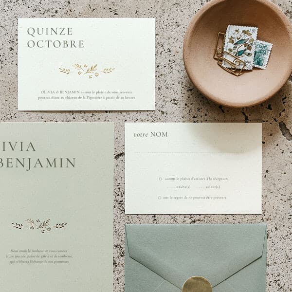 Carton réponse mariage