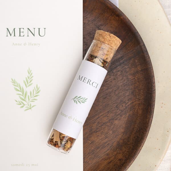 Étiquette autocollante mariage