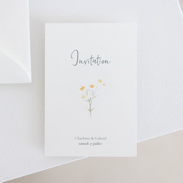 Carton d'invitation mariage