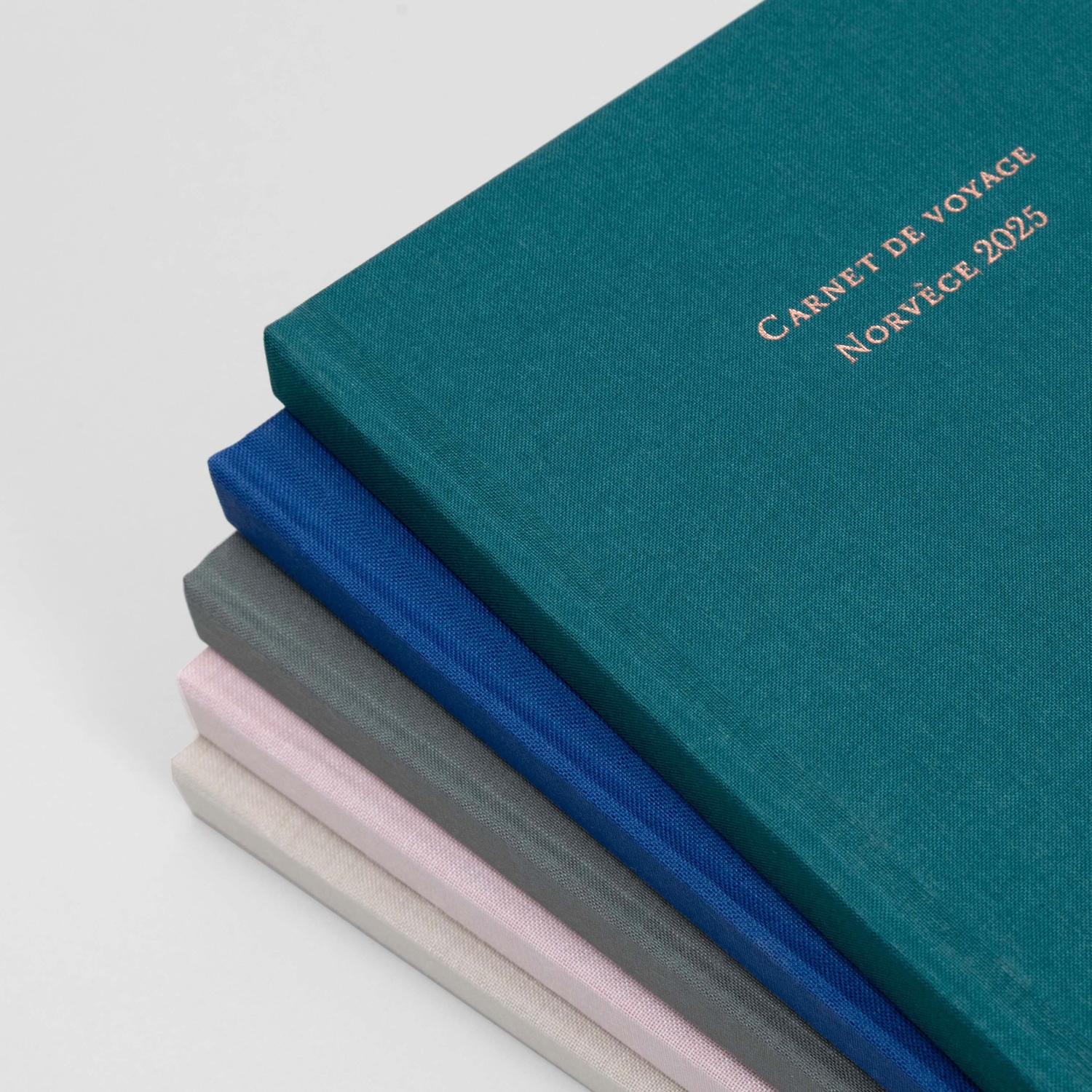 Carnet personnalisé Tissu doré