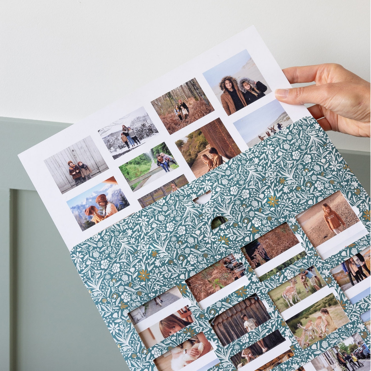 Calendrier de l'Avent Mille fleurs doré à chaud