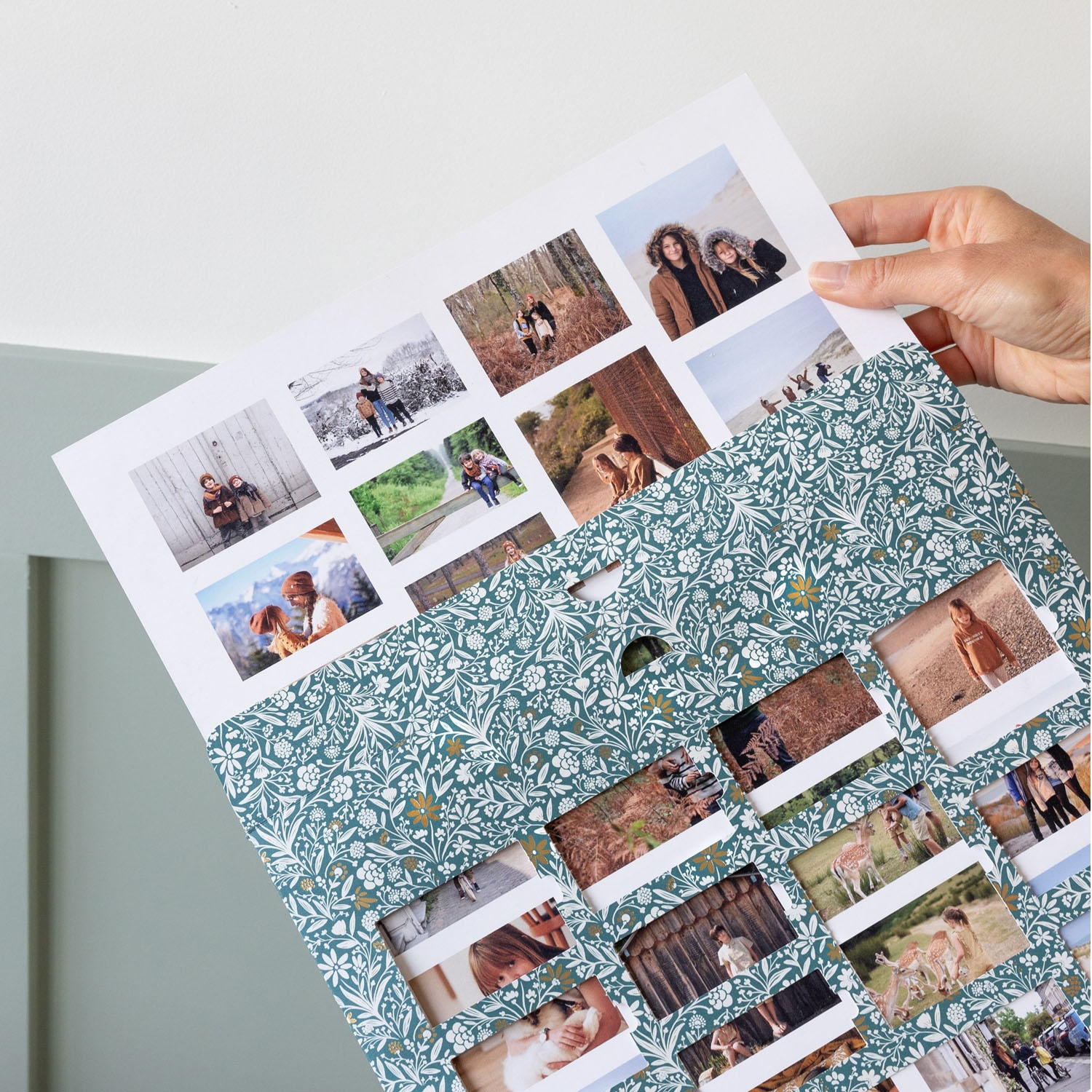 Calendrier de l'Avent Mille fleurs doré à chaud