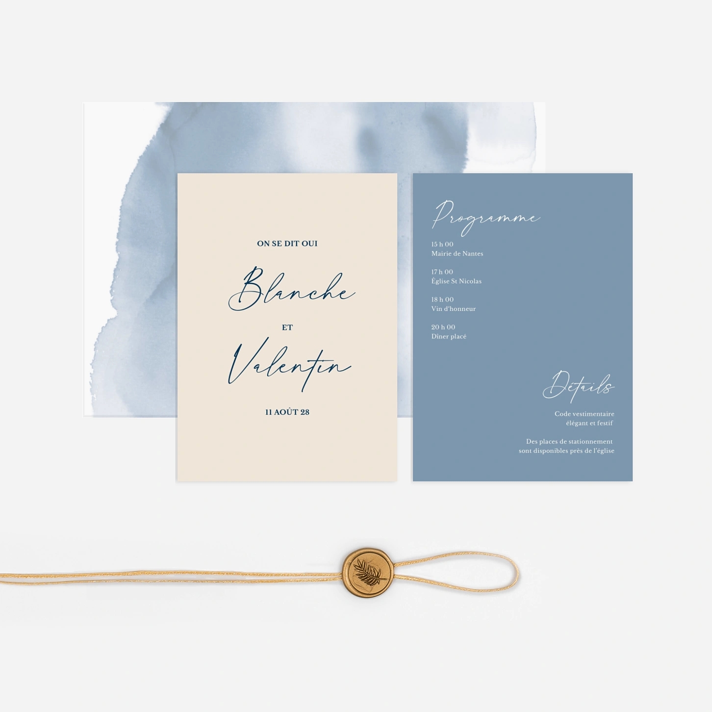 Faire-part mariage Amour en Typo