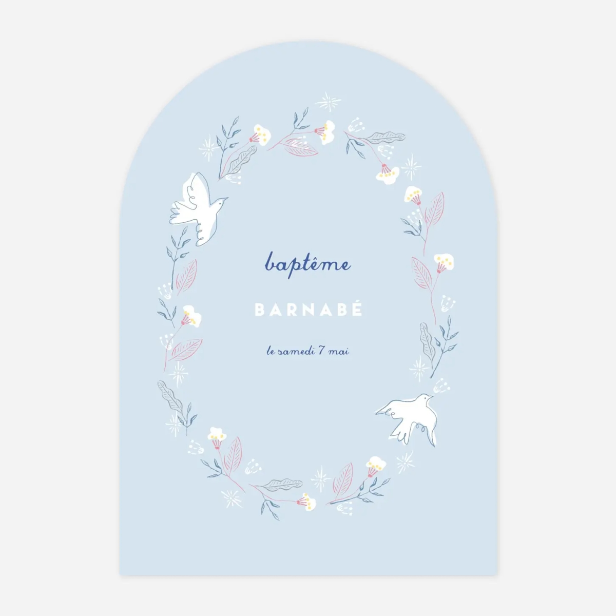 Faire-part baptême Allégresse