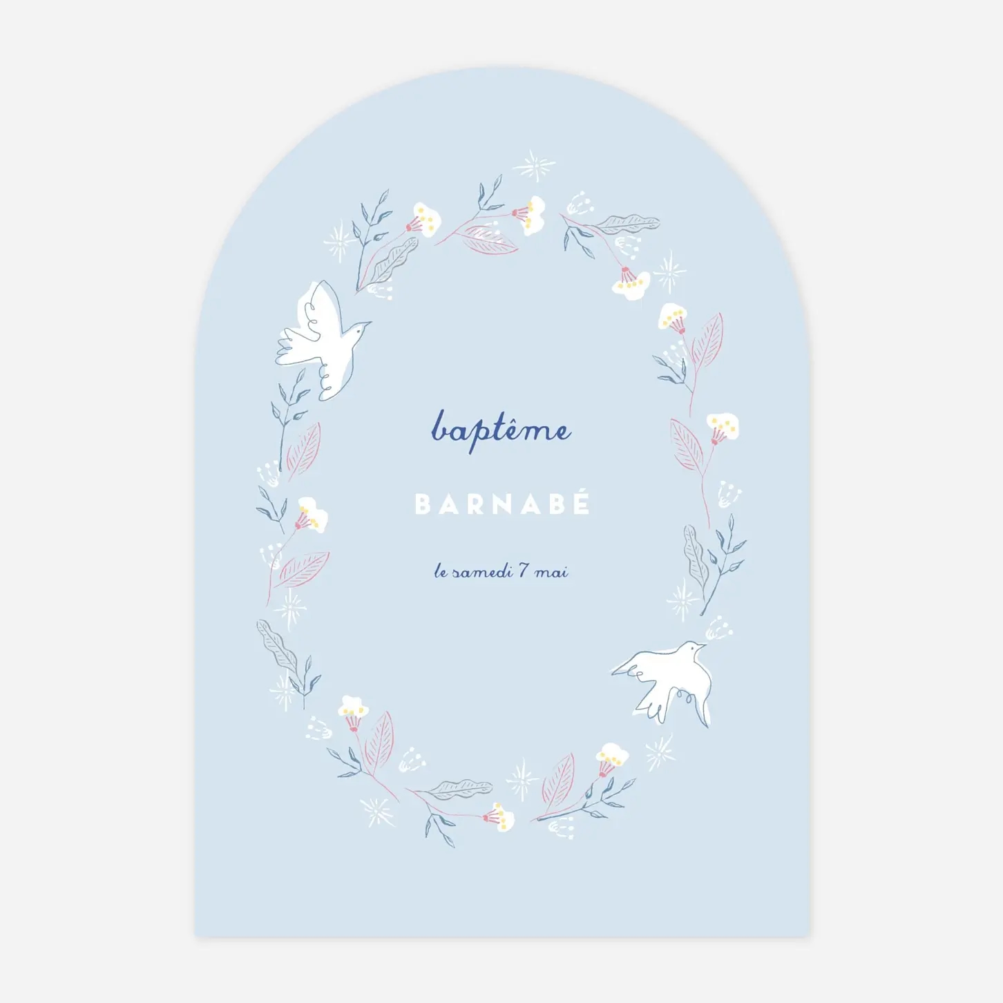 Faire-part baptême Allégresse