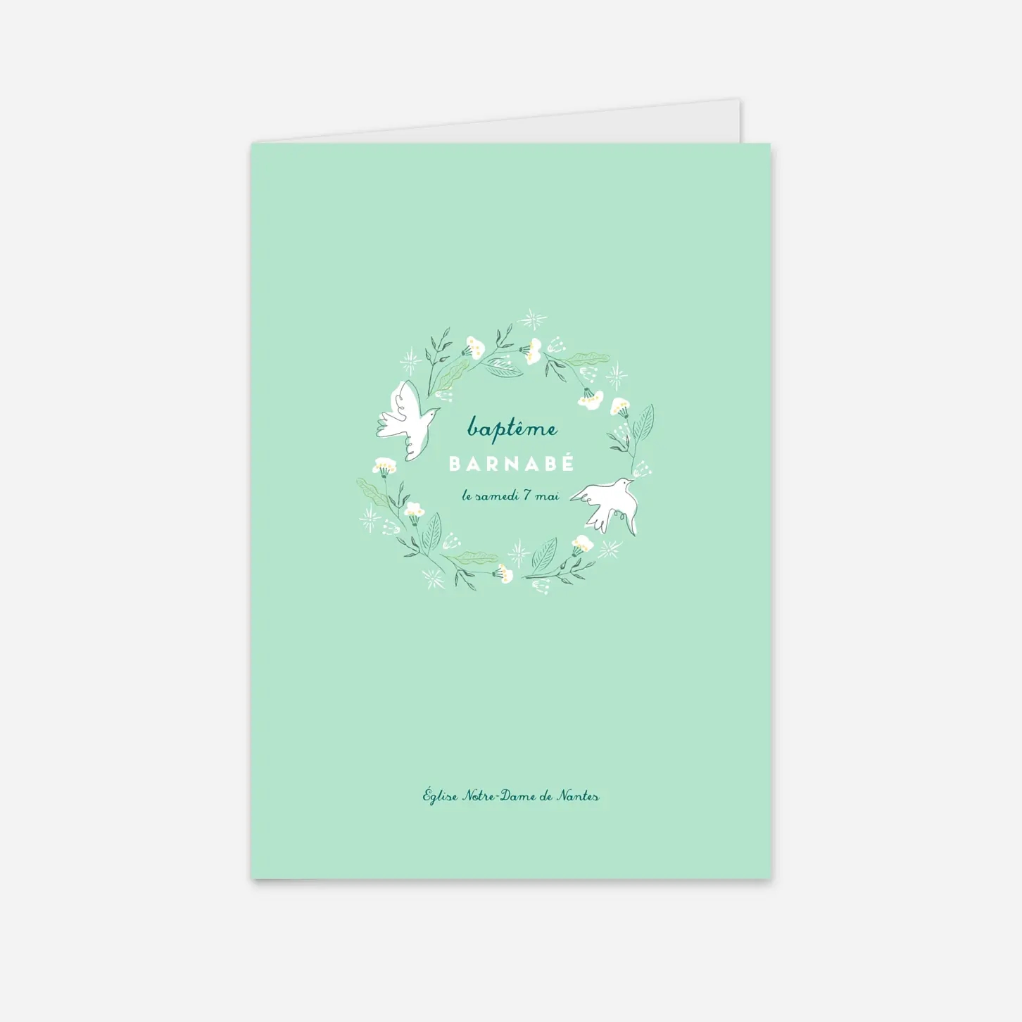 Livret de messe baptême Allégresse