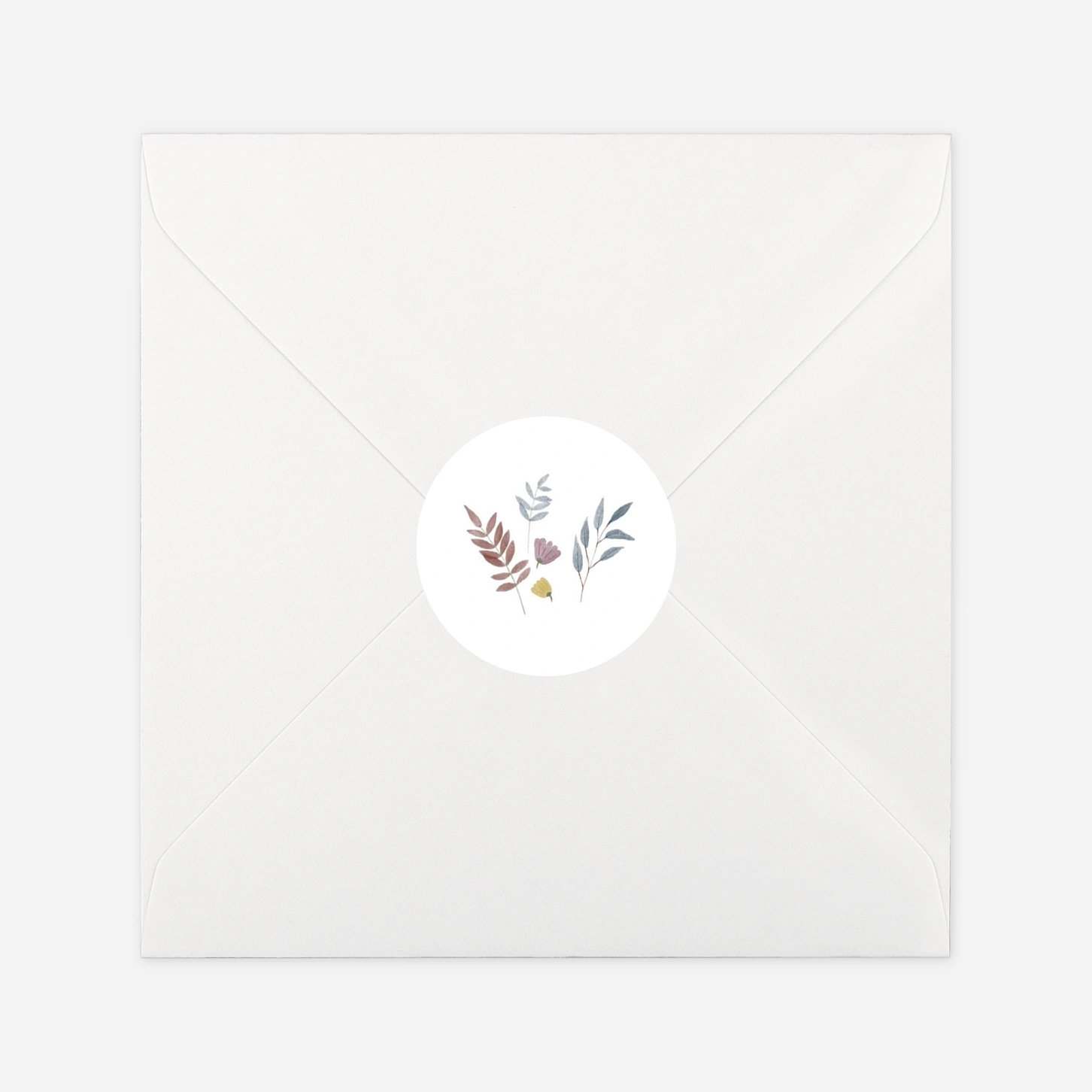 Stickers naissance Aquarelle végétale