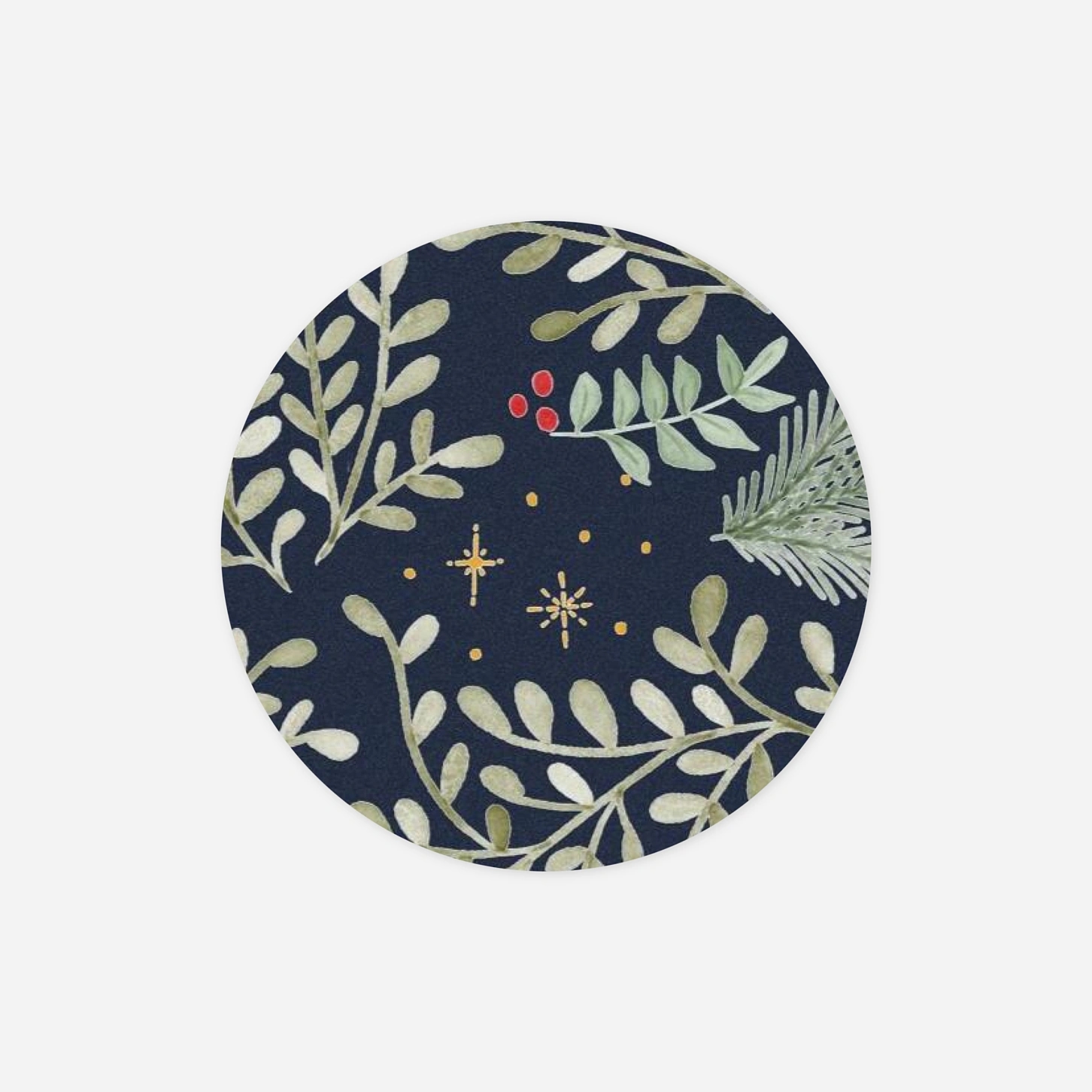 Étiquette cadeau Noël Balade d'hiver