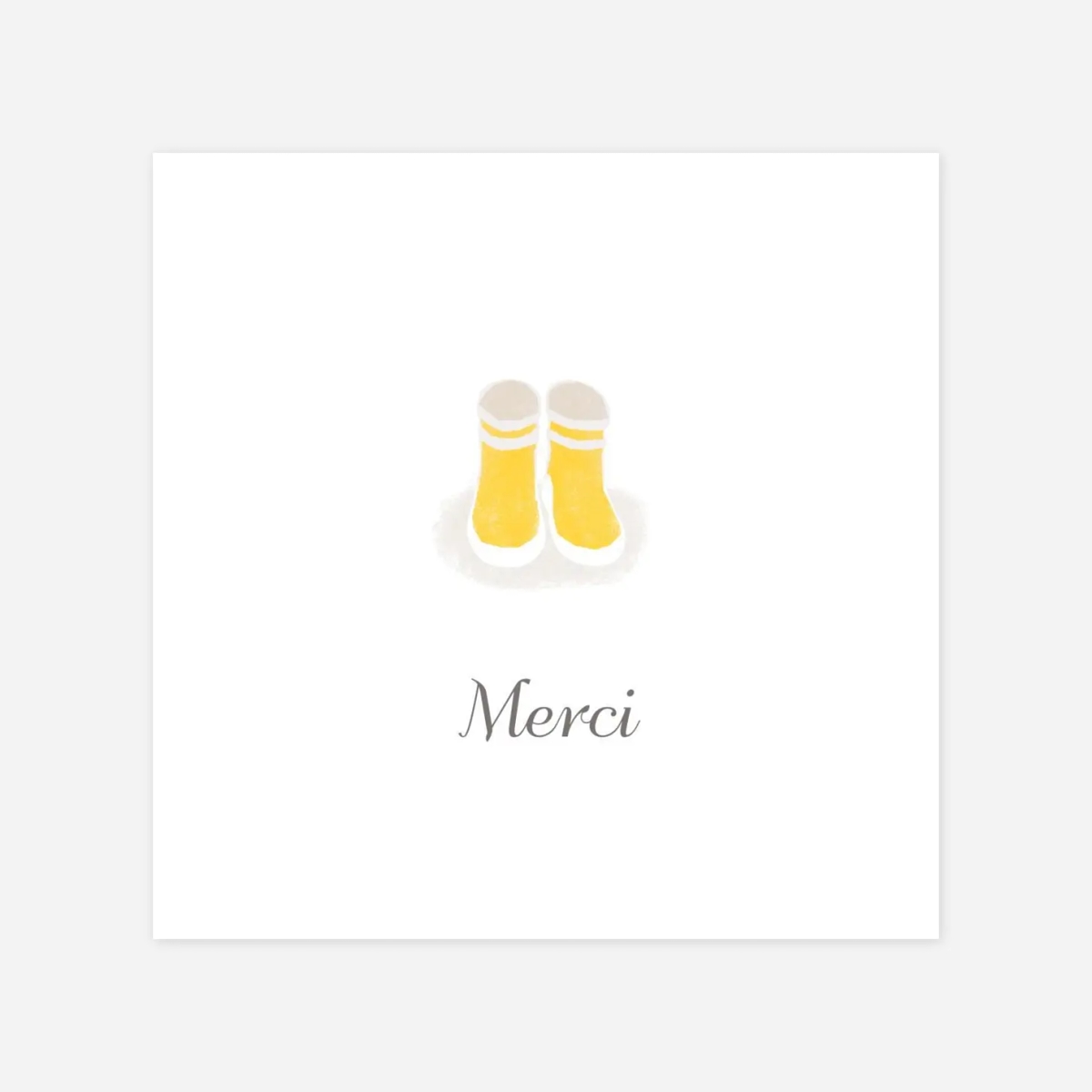 Carte remerciement naissance Merci balade