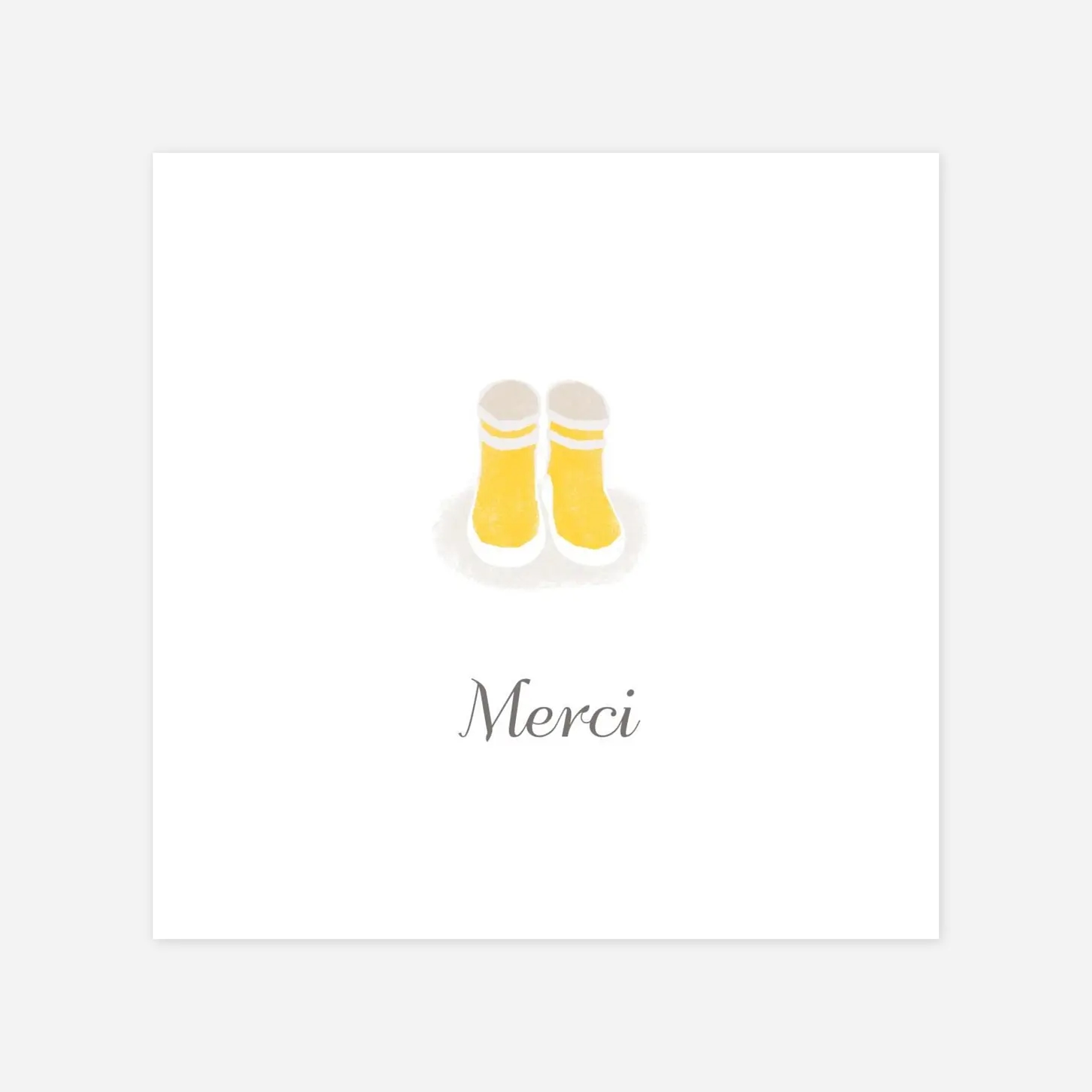 Carte remerciement naissance Merci balade