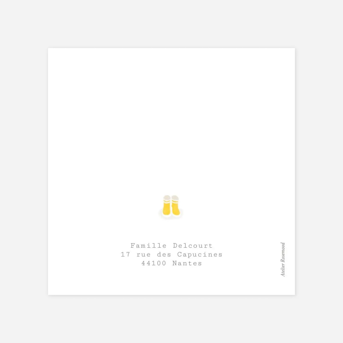 Carte remerciement naissance Merci balade