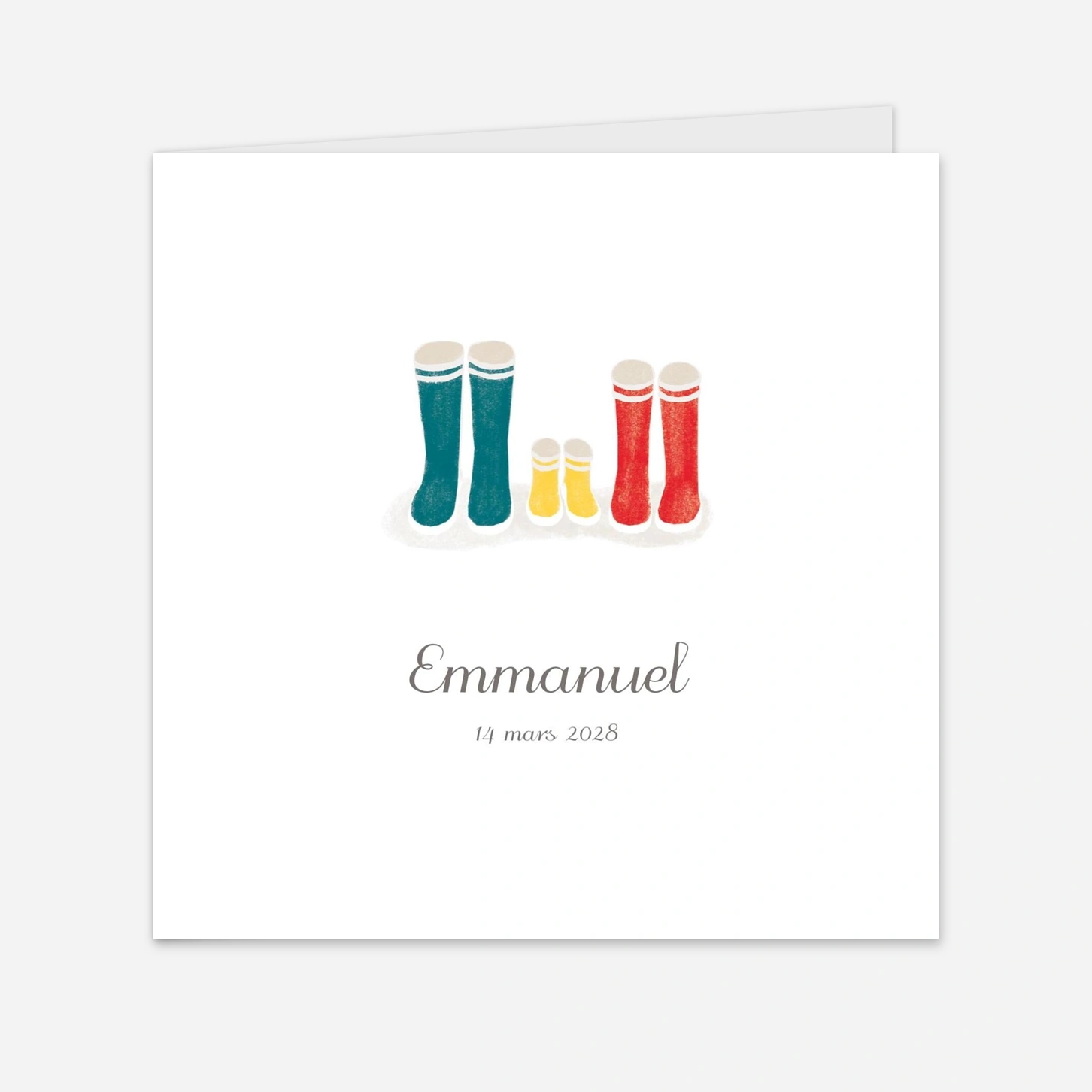 Faire-part naissance Merci balade