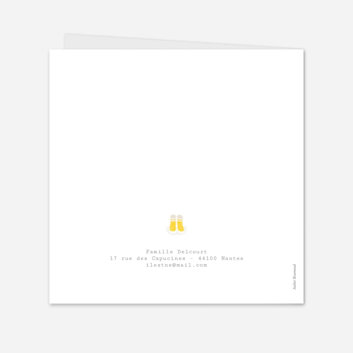 Faire-part naissance Merci balade