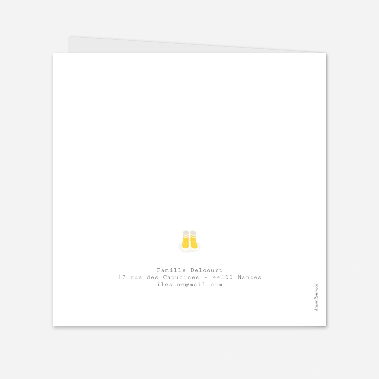 Faire-part naissance Merci balade