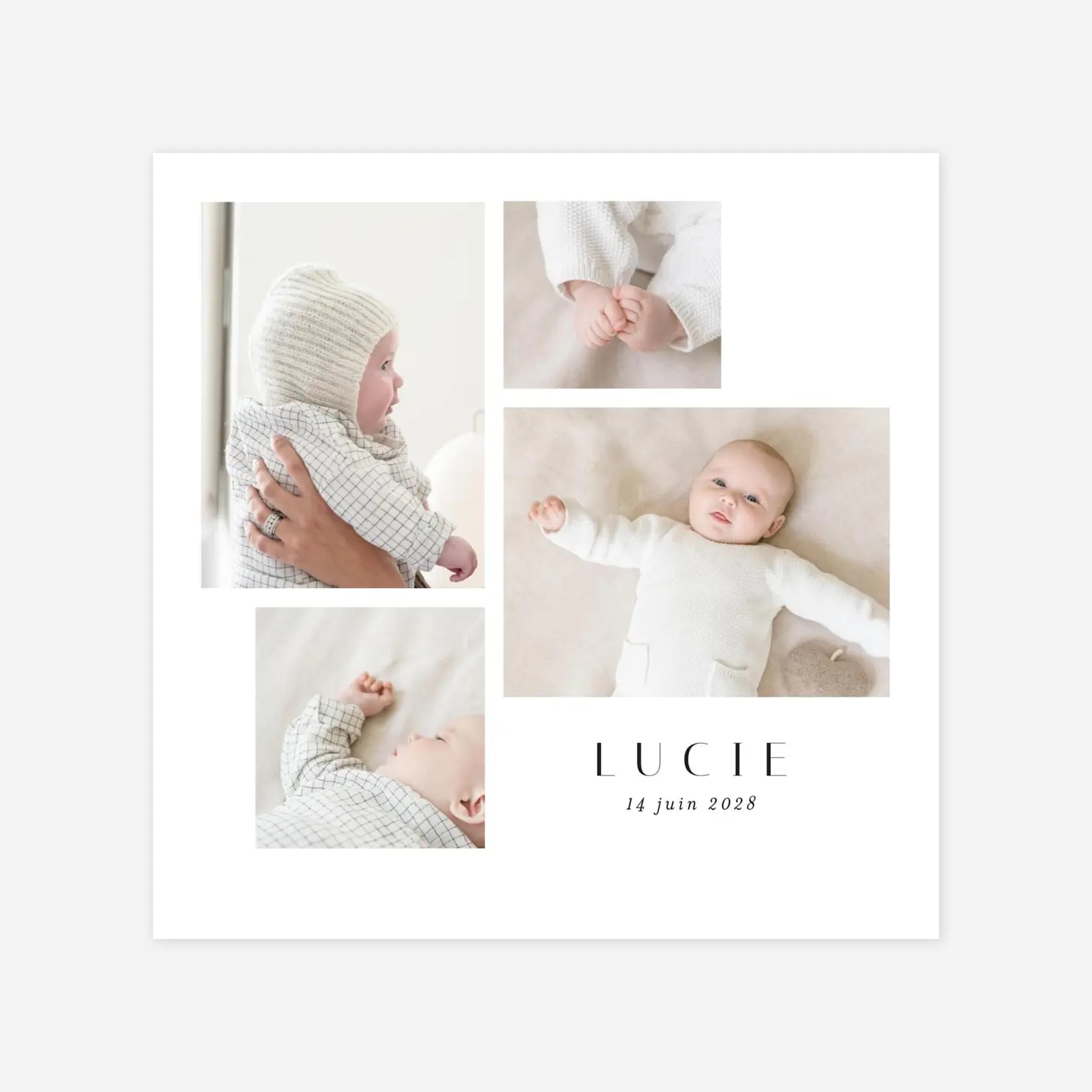 Faire-part naissance Barbe à papa